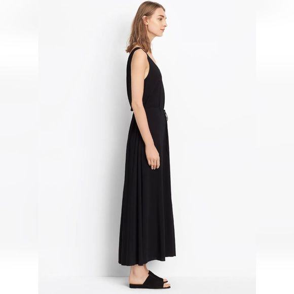 VINCE Scoop Neck Midi Length Dress M - Picture 5 of 11